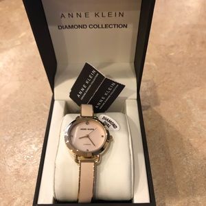 New Anne Klein Women's Pink Bracelet Watch